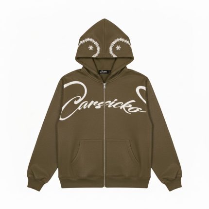 Carsicko Full Zip Hoodie Brown